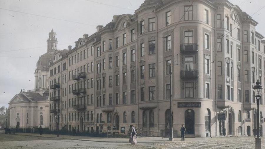Vy från korsningen Karlbergsvägen/Dalagatan 1902-1907