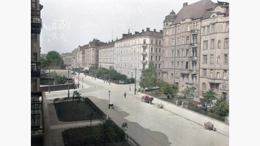 Utsikt från föreningens hus 1900-1908